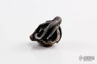 Octoskull - Brass and Silver w/ Ruby Eyes