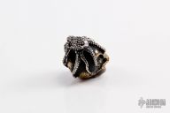 Octoskull - Brass and Silver w/ Ruby Eyes