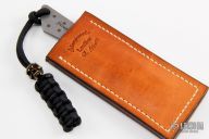  Thick Scrap Knife with Leather Sheath