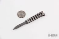 Miniature Balisong - Damasteel
