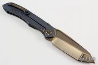 ANAX Tanto - Mirror Polished Blue/Bronze Frame