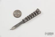 Miniature Balisong - Damasteel