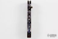 Damascus and Black Lip Pearl Linerlock