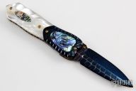 Damascus and Pearl Linerlock