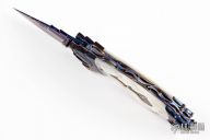 Damascus Pearl and Coral Linerlock