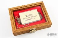 Damascus Pearl and Coral Linerlock