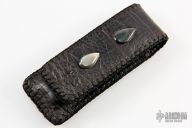 Damascus and Black Lip Pearl Linerlock