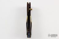 Damascus and Black Lip Pearl Linerlock