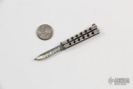 Miniature Balisong - Damasteel
