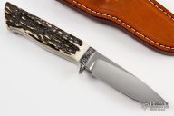 Engraved Drop Point Hunter