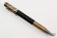 500 Series Cap Pen - 3-Color Mokume, Titanium and Carbon Fiber 