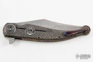 Navaja Flipper - MokuTi Clip Damascus Blade 