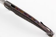 Navaja Flipper - MokuTi Clip Damascus Blade 