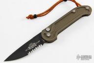 135-2OD LUDT Green - Black Serrated Tactical