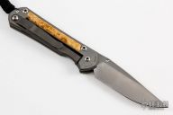 Small Sebenza 21 w/ Box Elder Burl Inlay