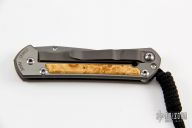 Small Sebenza 21 w/ Box Elder Burl Inlay