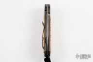 Small Sebenza 21 w/ Box Elder Burl Inlay