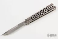 Model 42 Balisong Titanium W/ Stand