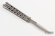 Model 42 Balisong Titanium W/ Stand