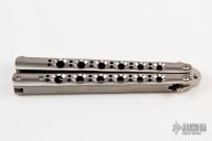 Model 42 Balisong Titanium W/ Stand