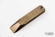 Bronze Prybar w/ 2 Mosaic Pin inlays