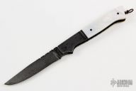 Damascus and Pearl Lockback