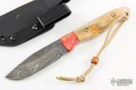 Damascus and Mammoth Ivory Hunter