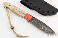 Damascus and Mammoth Ivory Hunter