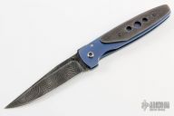 Damascus and Titanium Linerlock