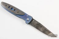 Damascus and Titanium Linerlock