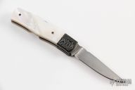 Damascus and Mother of Pearl Mid-Lock