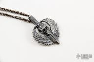 Large Guardian Pendant w/ Silver Chain