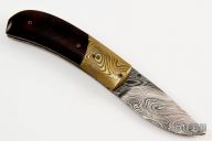 Damascus Mokume and Ironwood Linerlock
