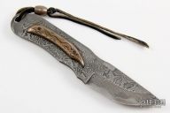 San Mai Damascus Fixed Blade