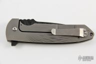 Rockeye Flipper-Damascus & Carbon Fiber 