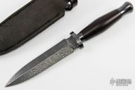 Damascus and Ebony Dagger