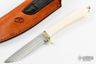 Damascus and Mammoth Ivory Hunter