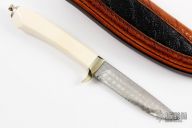 Damascus and Mammoth Ivory Hunter