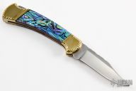 Buck 112 - Abalone Scales and Filework