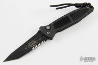Mini Socom Auto - Black Tanto Serrated