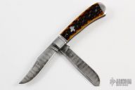 Damascus Two-Blade Trapper  