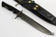 Model 2-9 - Black Oxide Finish w/ Sawteeth and Tapered Tang