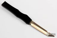 Halo V Custom - Bronzed Mirror Polished Tanto w/ Damascus