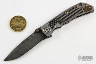 Spartan Harsey Folder - Hand Ground Damascus - 2019 Monkey Muster