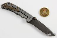 Spartan Harsey Folder - Hand Ground Damascus - 2019 Monkey Muster