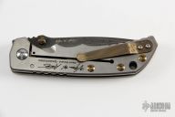 Spartan Harsey Folder - Hand Ground Damascus - 2019 Monkey Muster