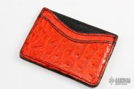 Double Sleeve Card Wallet - Red Gator Skin