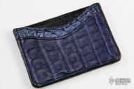Double Sleve Card Wallet - Blue Gator Skin