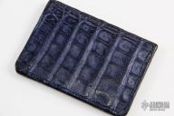 Double Sleve Card Wallet - Blue Gator Skin
