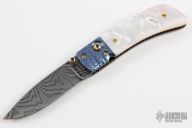 Blue Pearl Button Lock